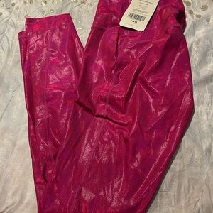 Shiny Pink Leggings